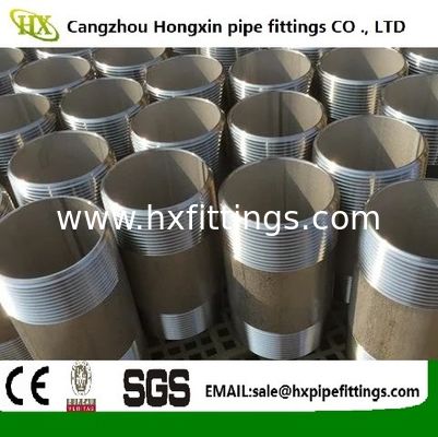 high quality ISO PED certificates carbon and stainless steel pipe nipple