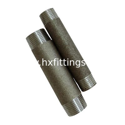 1/2-8 Đen và thép cacbon galvanized ống ngực cho đồ nội thất ống nhà cung cấp