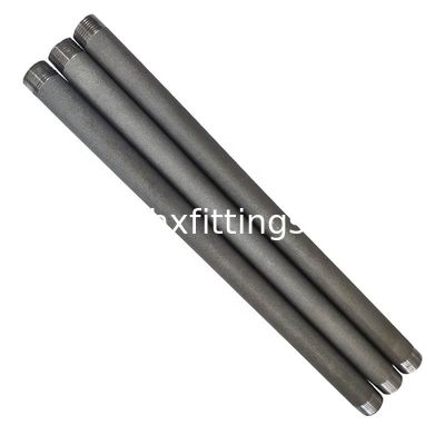 1/2-8 Đen và thép cacbon galvanized ống ngực cho đồ nội thất ống nhà cung cấp