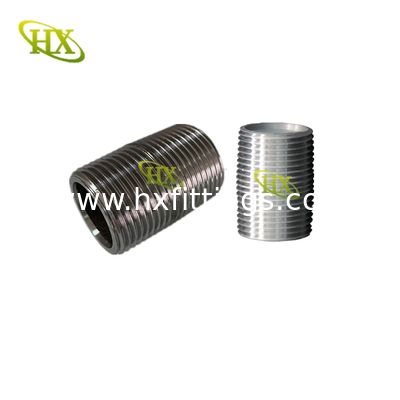 Đầu nối thép liền mạch mạ kẽm 1/2-8 với ren NPT