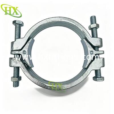 Bu lông đôi hạng nặng Kẹp ống kim loại bằng thép đúc bằng sắt dễ uốn